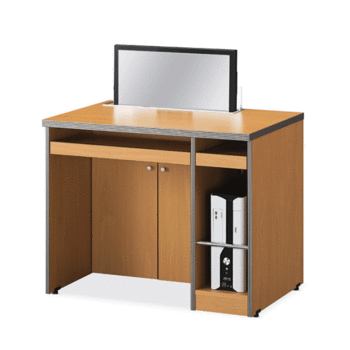 HK LCD 승하강 1인용 컴퓨터책상  사무실 수납장 책장 장식장